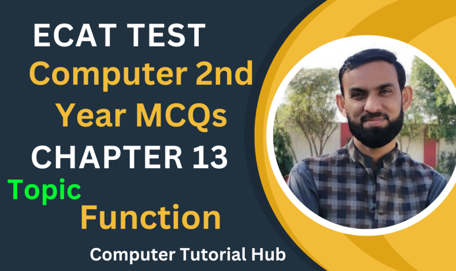 COMPUTER ENTRY TEST PREPARATION CHAPTER 13 2ND YEAR