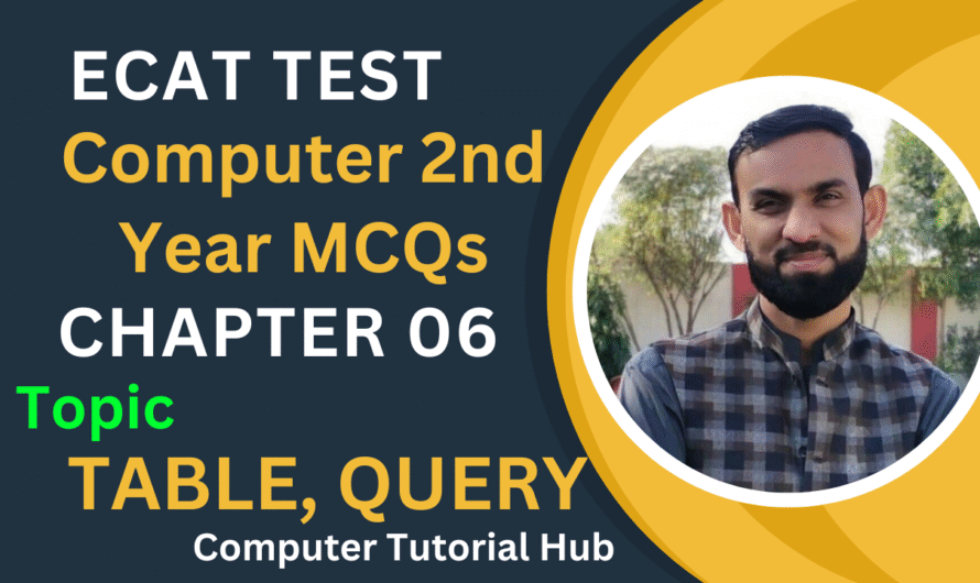 COMPUTER PARALLEL PREP PRE-ENGINEERINGCHAPTER – 6 (2ND YEAR)