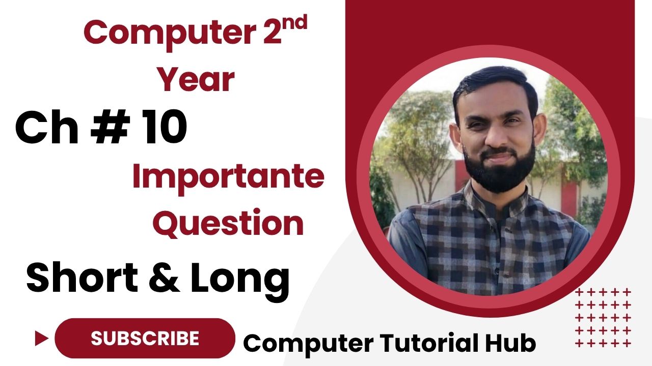 Computer 2nd Year Chapter no 10 Short and Long Question