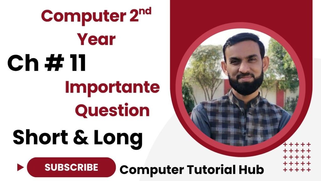 Computer 2nd Year Chapter no 12 Short and Long Question