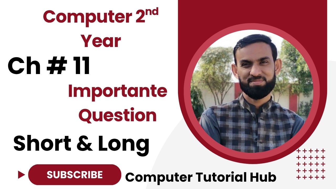 Computer 2nd Year Chapter no 12 Short and Long Question