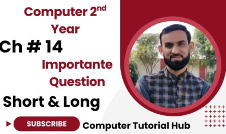 Computer 2nd Year Chapter no 14 Short and Long Question