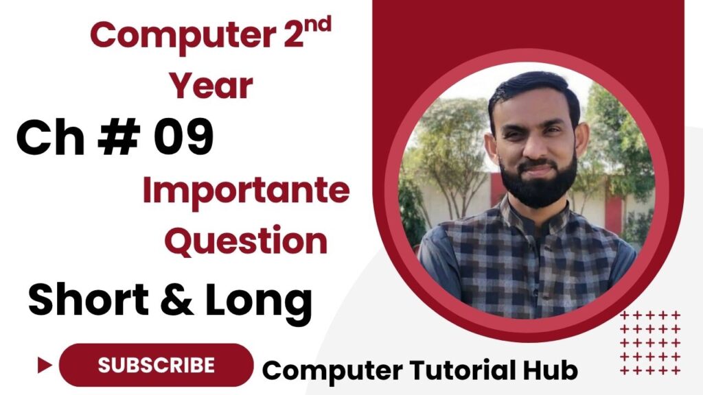 Computer 2nd Year Chapter no 09 Short and Long Question