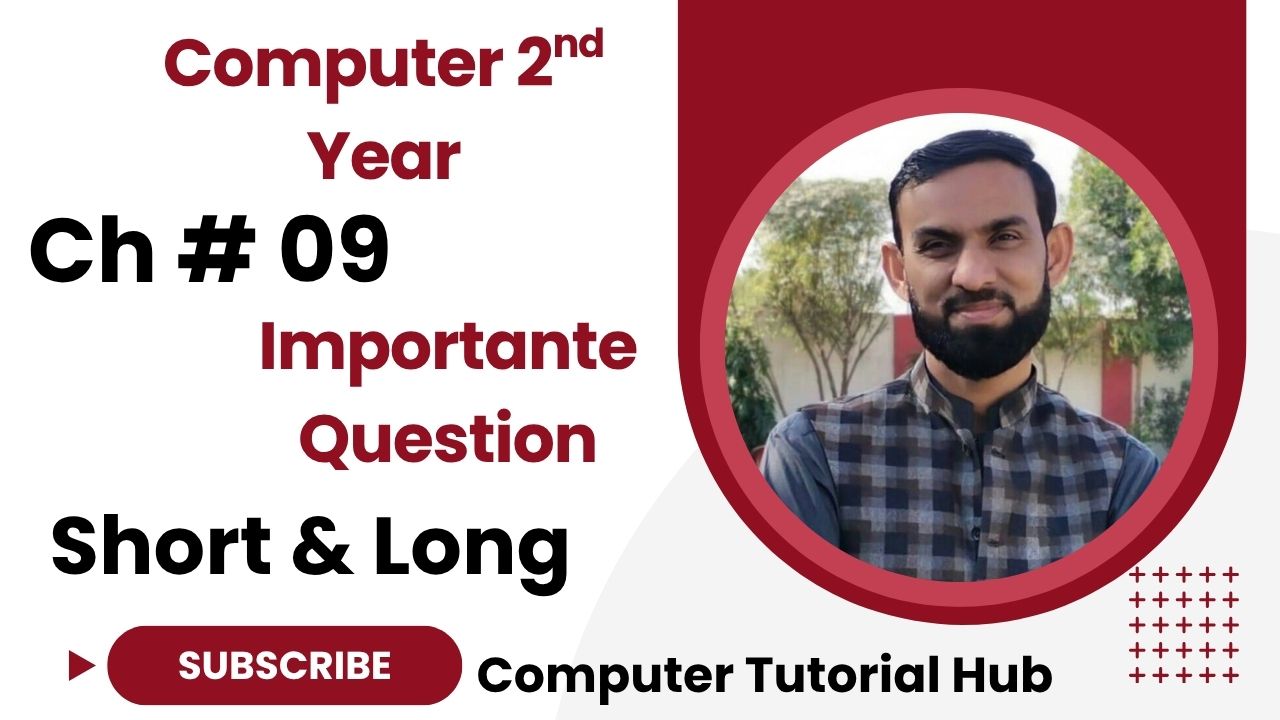 Computer 2nd Year Chapter no 09 Short and Long Question