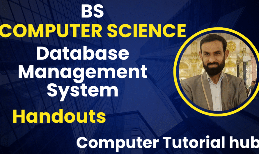 Database Management System Handouts