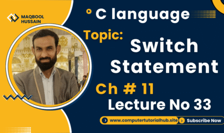 Lecture 33 Switch Examples