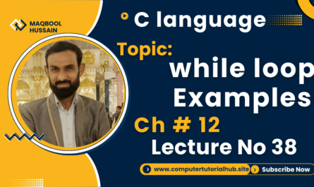 Lecture 38 while loop Examples