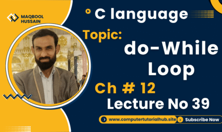 Lecture 39 do-While Loop