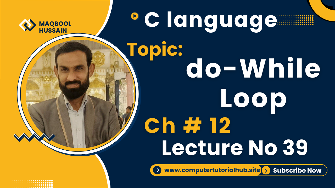 Lecture 39 do-While Loop