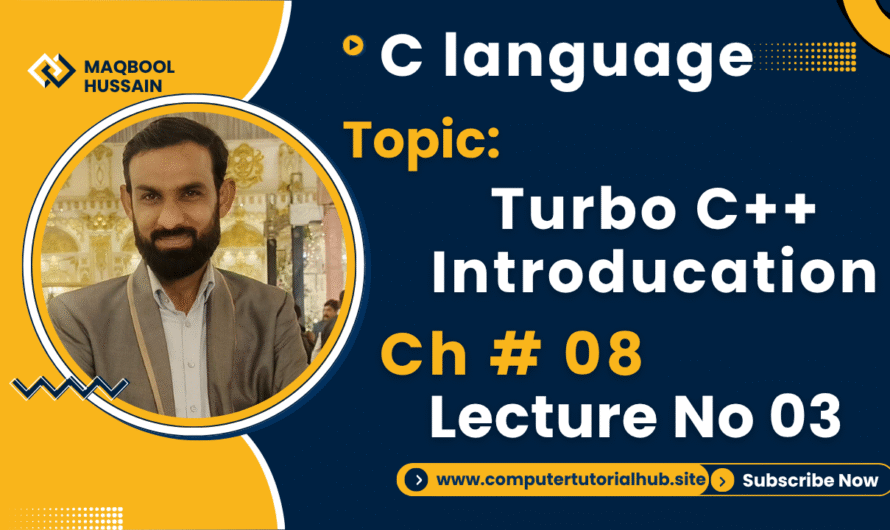 Lecture 3 Turbo C++ Intro  Steps to create a C program