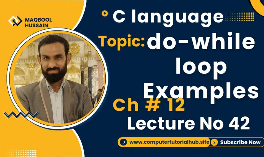 Lecture 42 for loop Examples