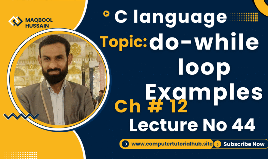 Lecture 44 Nested Loop