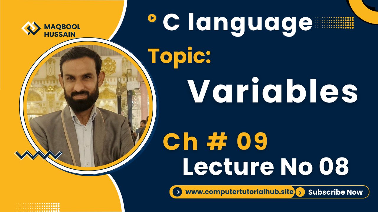 Lecture 8 Variables Declaration Initialization