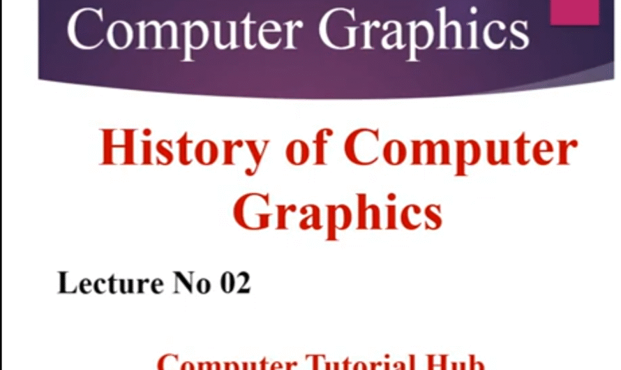 Computer Graphics Lecture no 02 History of Computer Graphics